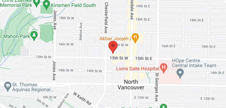 map of 1803 150 W 15TH STREET